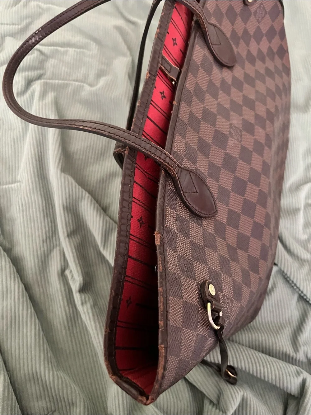 Louis Vuitton 2011 Damier Neverfull Canvas Tote - Picture 8 of 12